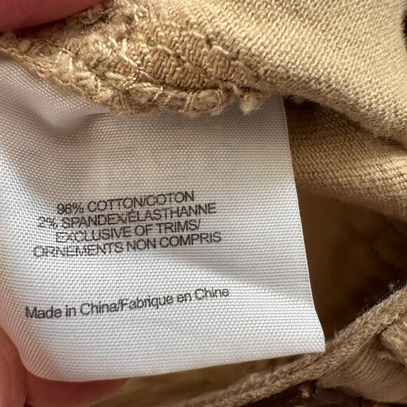 NWT Tory Burch Khaki Pants Cropped Skinny Women's size 27 4 - Picture 5 of 10